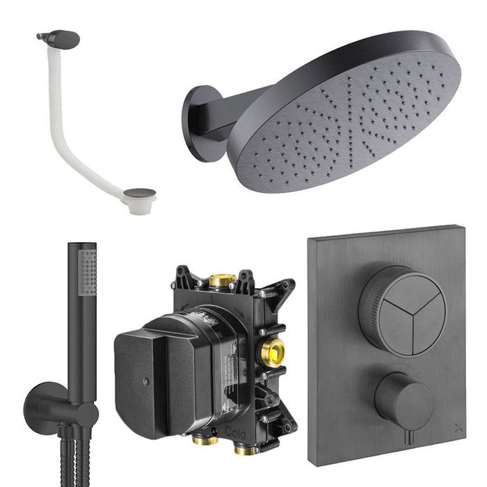 Crosswater Crossbox Push 3 Outlet Shower Set 9