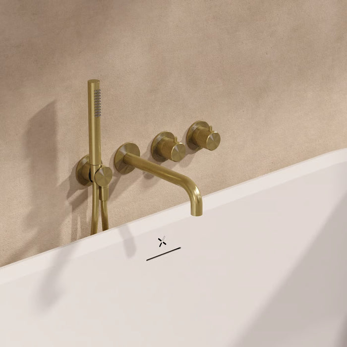 Crosswater Module 3ONE6 2 Outlet Thermostatic Concealed Shower Valve With Trim set, Shower handset and Bath Spout