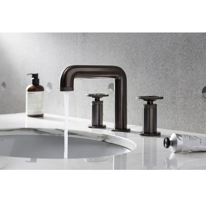 Crosswater Union 3 Hole Deck Mounted Basin Mixer Tap with Wheel Handles