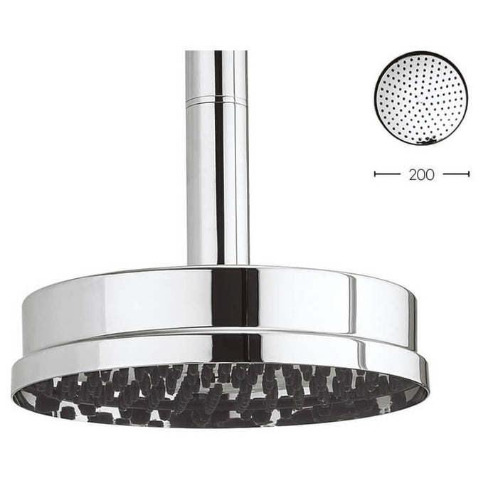 Crosswater Waldorf Easy Clean Shower Head - Ø200mm - Chrome