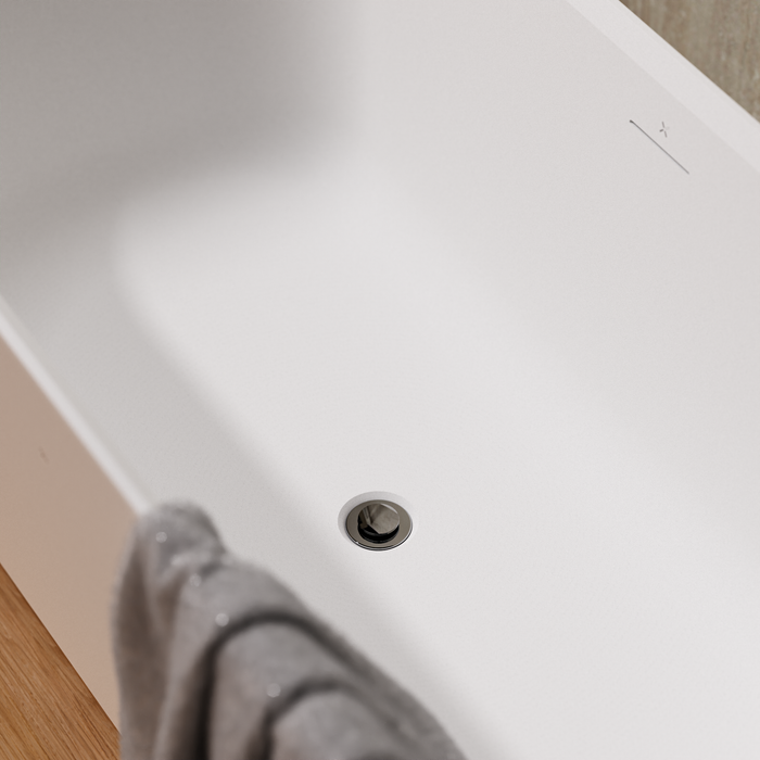 Crosswater Click Clack Unslotted Bath Waste For Stone Baths