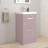 Sonas Freya 2 Drawer Floorstanding Vanity Unit With Basin And Handles