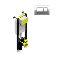 Sonas Concealed Cistern for Wall Hung WCs with Chrome Flush Plate