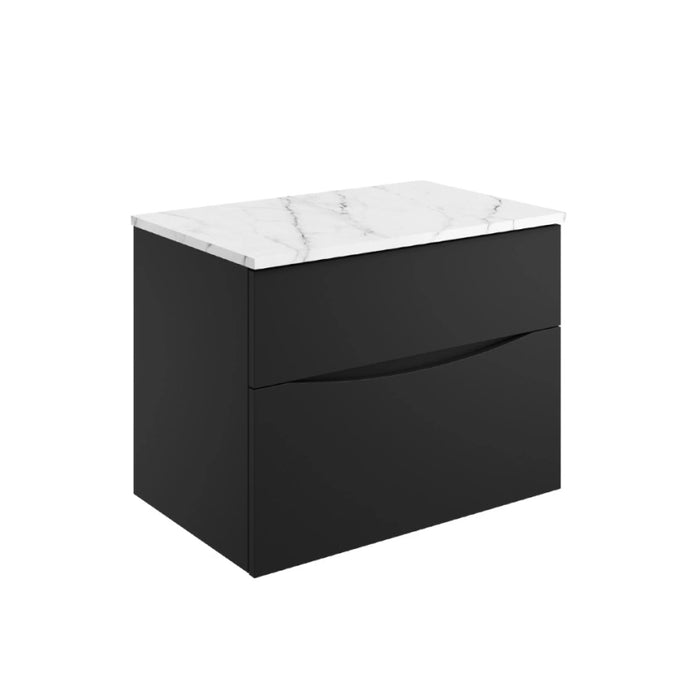 Crosswater Glide II Wall Hung Unit & Marble Effect Worktop
