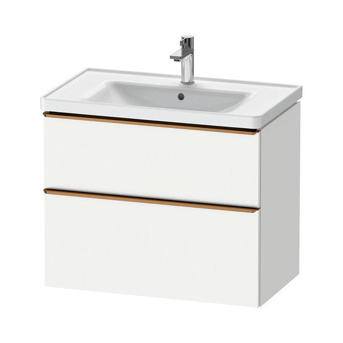 Duravit D-Neo Wall Mounted 2-Drawer Vanity Unit With Ceramic Basin - Matt White