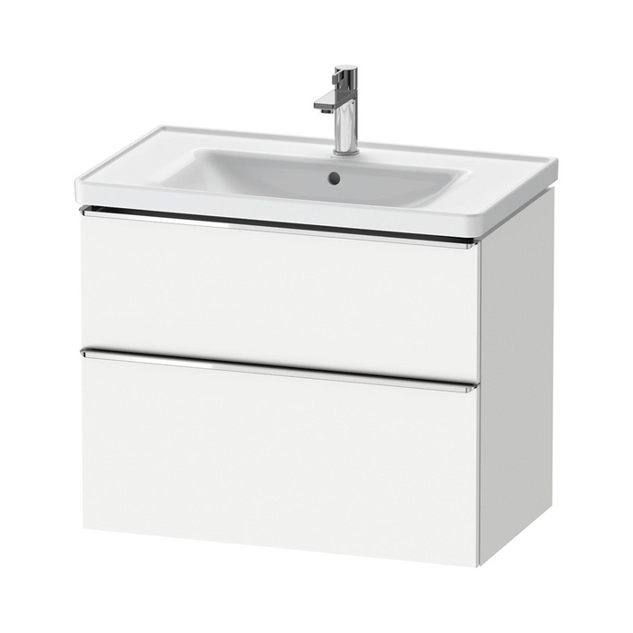 Duravit D-Neo Wall Mounted 2-Drawer Vanity Unit With Ceramic Basin - Matt White