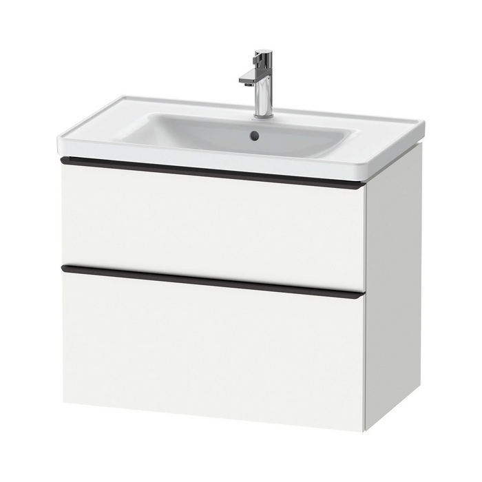 Duravit D-Neo Wall Mounted 2-Drawer Vanity Unit With Ceramic Basin - Matt White