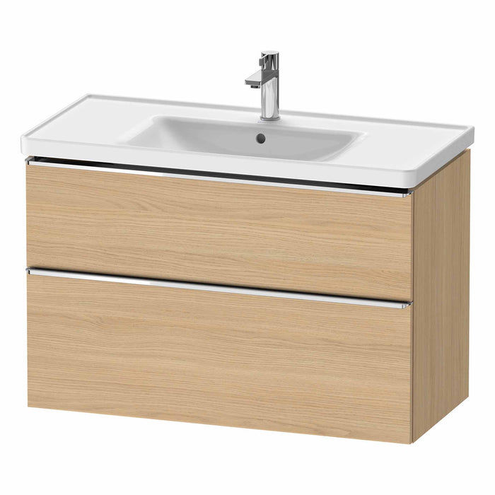 Duravit D-Neo Wall Mounted 2-Drawer Vanity Unit With Ceramic Basin - Natural Oak