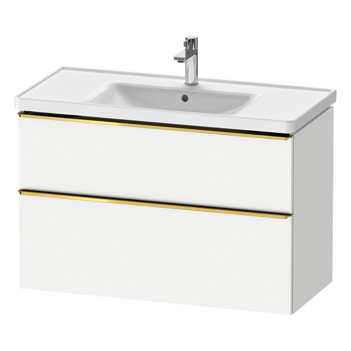 Duravit D-Neo Wall Mounted 2-Drawer Vanity Unit With Ceramic Basin - Matt White