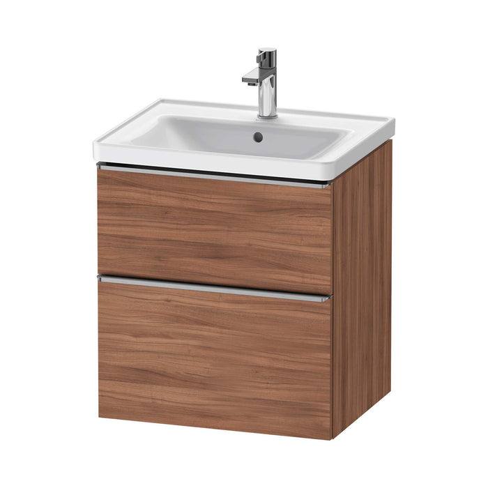 Duravit D-Neo Wall Mounted 2-Drawer Vanity Unit With Ceramic Basin - Walnut