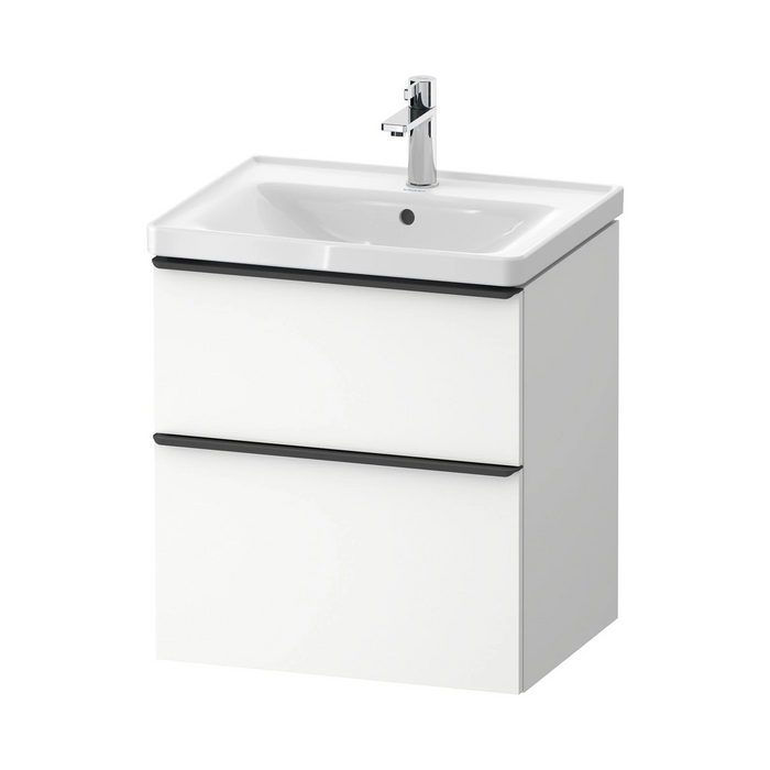 Duravit D-Neo Wall Mounted 2-Drawer Vanity Unit With Ceramic Basin - Matt White