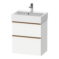 Duravit D-Neo Wall Mounted 2-Drawer Vanity Unit With Vero Air Ceramic Basin - Matt White