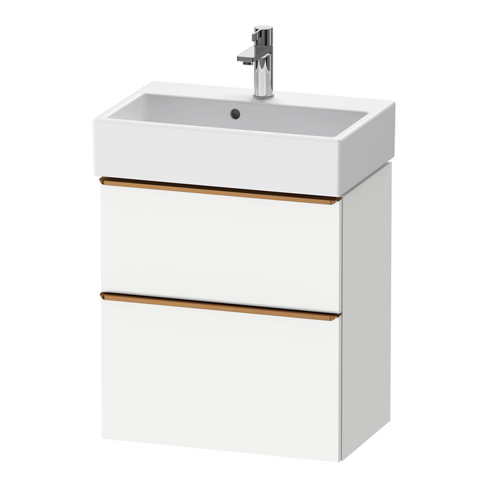 Duravit D-Neo Wall Mounted 2-Drawer Vanity Unit With Vero Air Ceramic Basin - Matt White