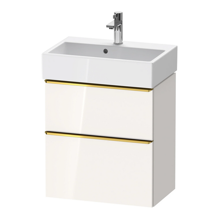 Duravit D-Neo Wall Mounted 2-Drawer Vanity Unit With Vero Air Ceramic Basin - Gloss White