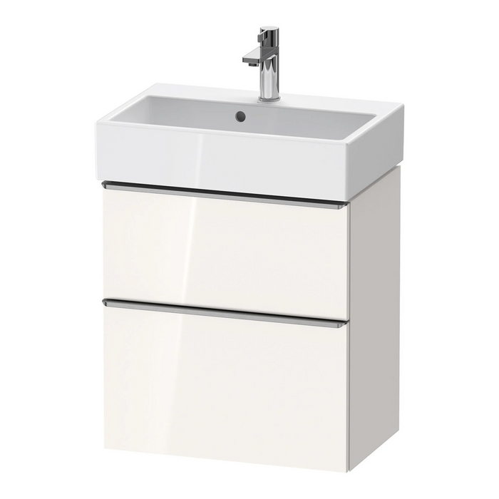 Duravit D-Neo Wall Mounted 2-Drawer Vanity Unit With Vero Air Ceramic Basin - Gloss White