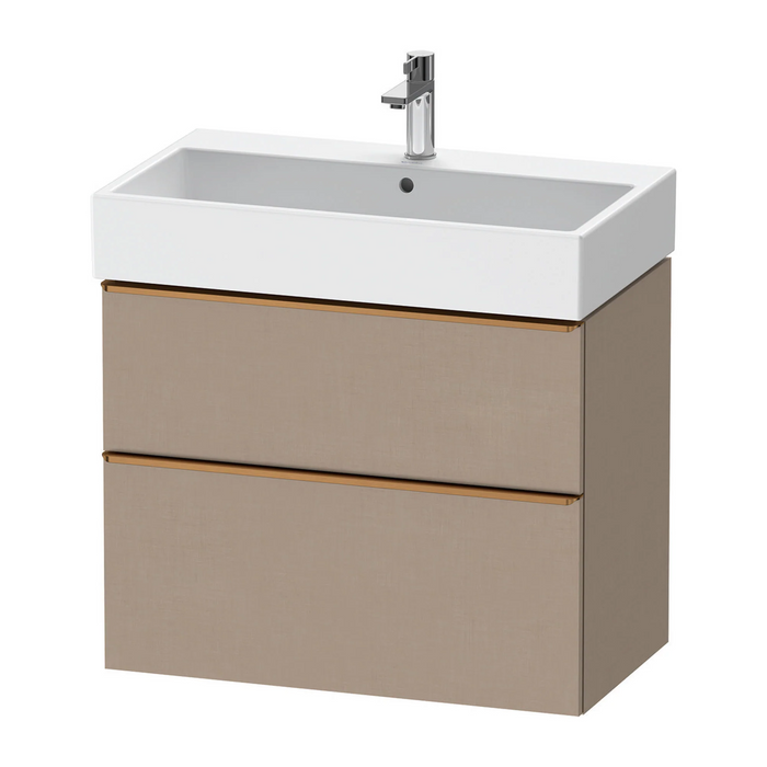 Duravit D-Neo Wall Mounted 2-Drawer Vanity Unit With Vero Air Ceramic Basin - Matt Linen