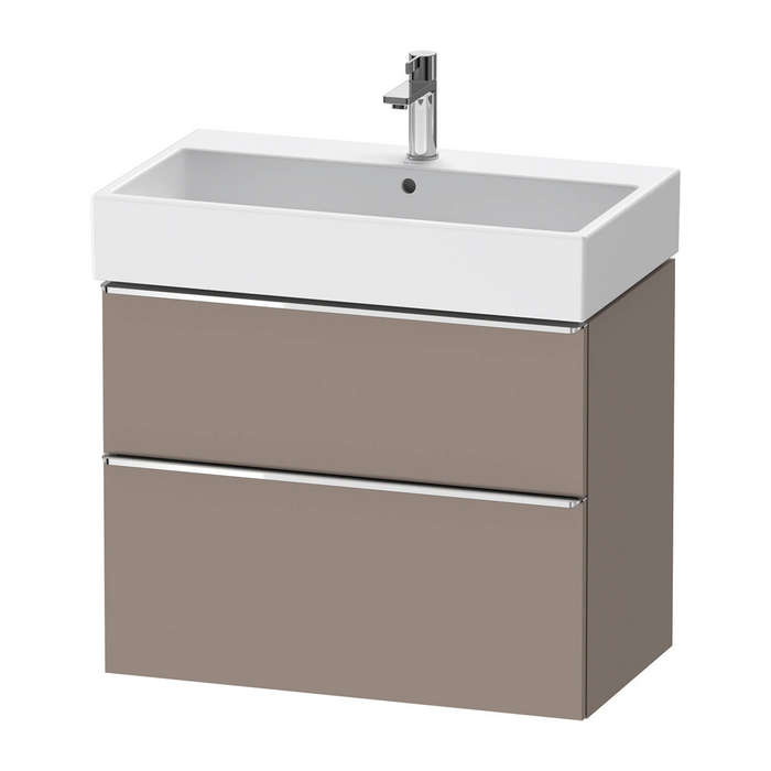 Duravit D-Neo Wall Mounted 2-Drawer Vanity Unit With Vero Air Ceramic Basin - Basalt