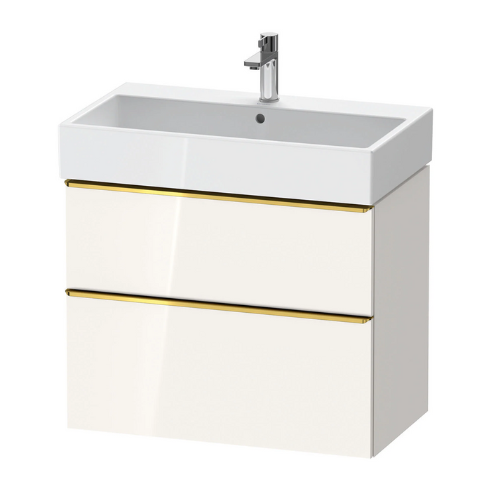 Duravit D-Neo Wall Mounted 2-Drawer Vanity Unit With Vero Air Ceramic Basin - Gloss White