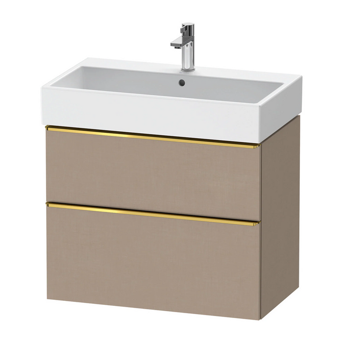 Duravit D-Neo Wall Mounted 2-Drawer Vanity Unit With Vero Air Ceramic Basin - Matt Linen