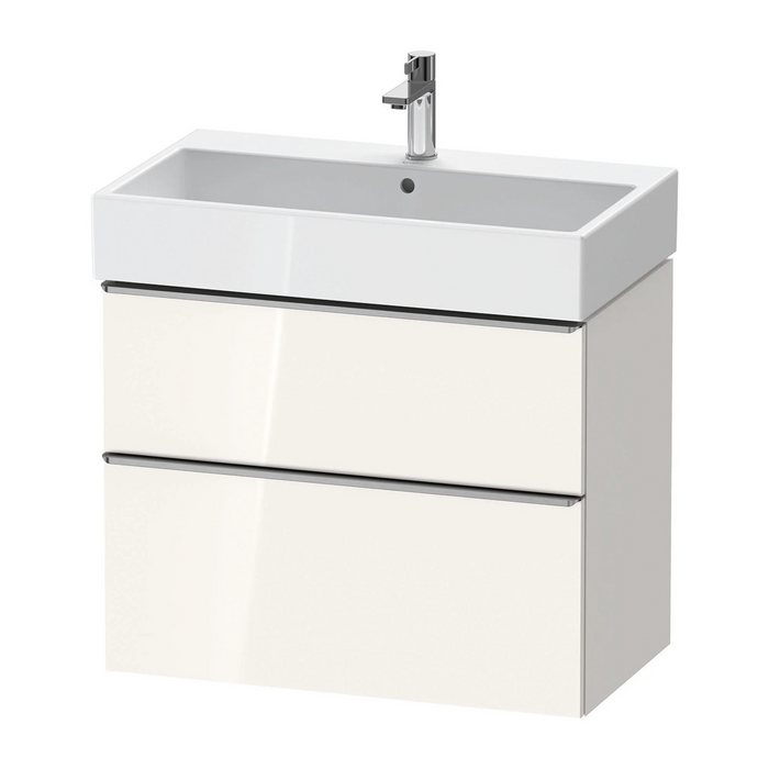 Duravit D-Neo Wall Mounted 2-Drawer Vanity Unit With Vero Air Ceramic Basin - Gloss White