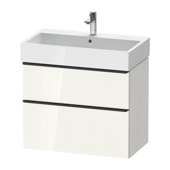 Duravit D-Neo Wall Mounted 2-Drawer Vanity Unit With Vero Air Ceramic Basin - Gloss White