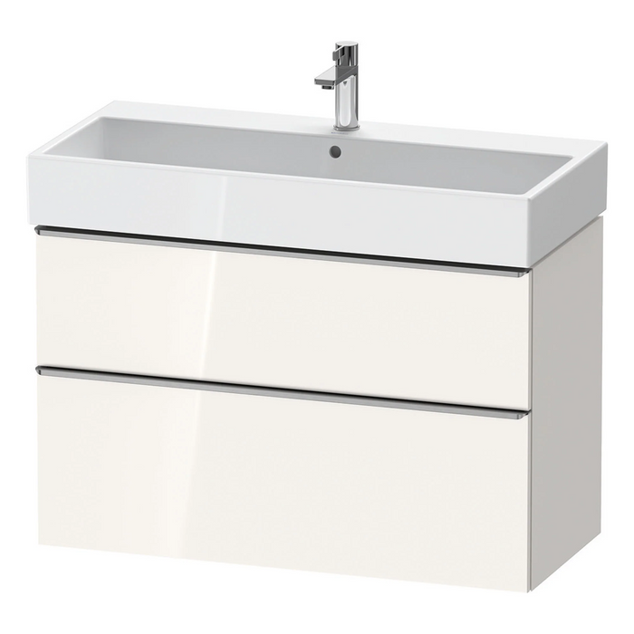 Duravit D-Neo Wall Mounted 2-Drawer Vanity Unit With Vero Air Ceramic Basin - Gloss White