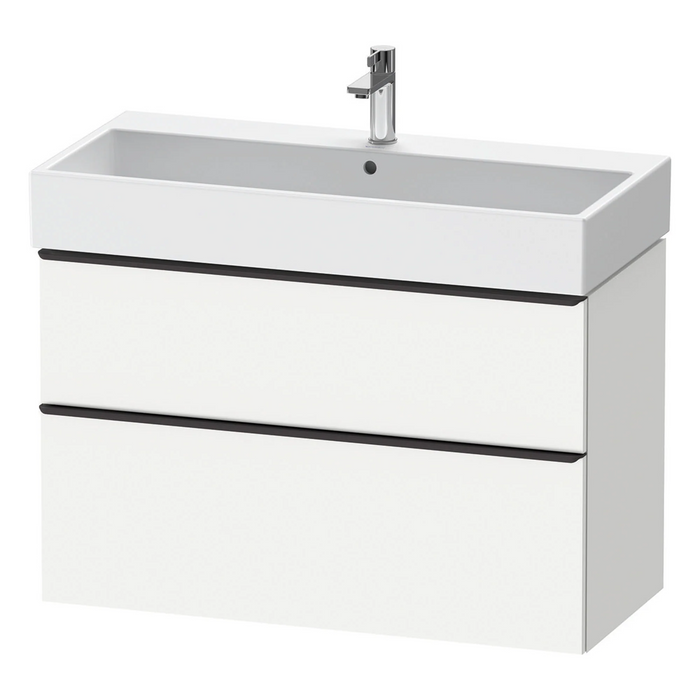 Duravit D-Neo Wall Mounted 2-Drawer Vanity Unit With Vero Air Ceramic Basin - Matt White