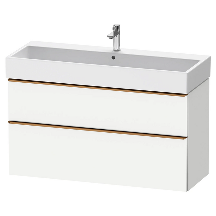 Duravit D-Neo Wall Mounted 2-Drawer Vanity Unit With Vero Air Ceramic Basin - Matt White