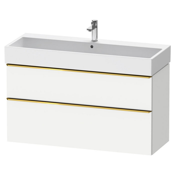 Duravit D-Neo Wall Mounted 2-Drawer Vanity Unit With Vero Air Ceramic Basin - Matt White