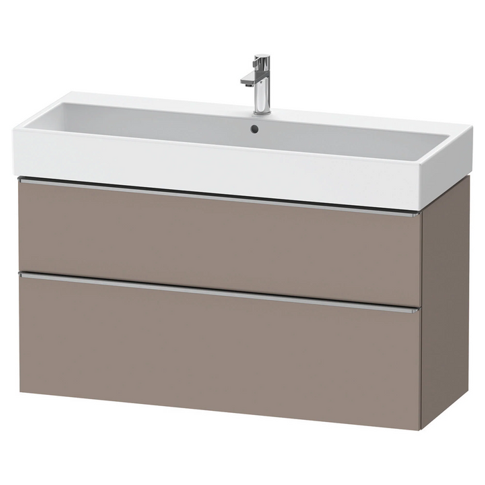 Duravit D-Neo Wall Mounted 2-Drawer Vanity Unit With Vero Air Ceramic Basin - Basalt