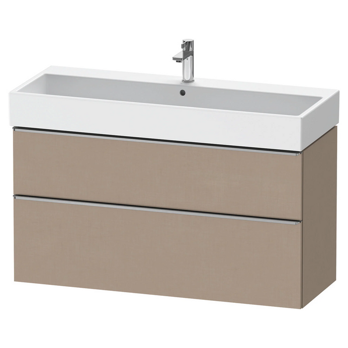Duravit D-Neo Wall Mounted 2-Drawer Vanity Unit With Vero Air Ceramic Basin - Matt Linen