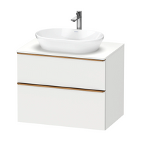 Duravit D-Neo Wall Mounted 2-Drawer Vanity Unit With Worktop - Matt White