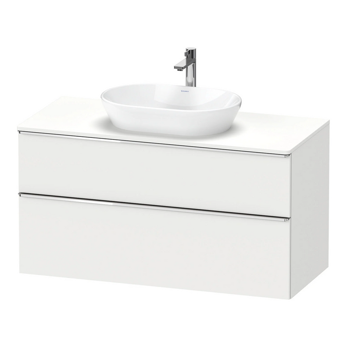 Duravit D-Neo Wall Mounted 2-Drawer Vanity Unit With Worktop - Matt White