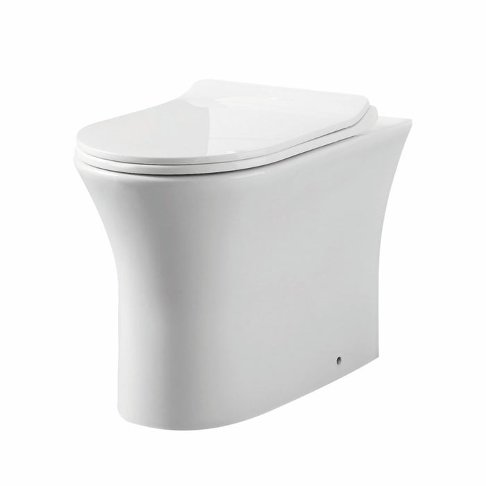 Scudo Deia Rimless Comfort Height Back To Wall Toilet with Soft Close Seat