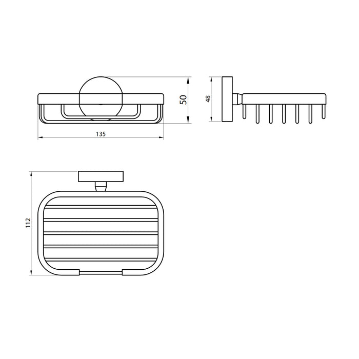 Scudo Delta Soap Basket - Chrome