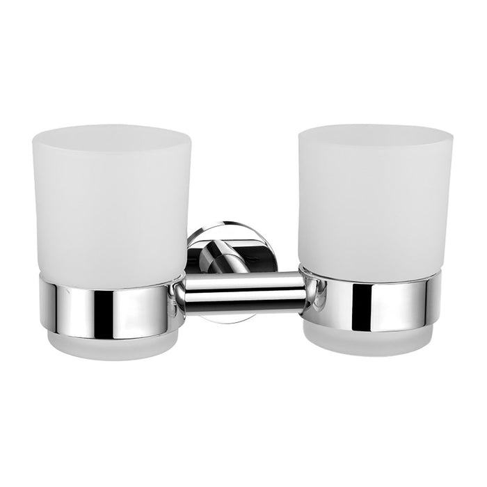 Scudo Delta Double Tumbler Holder - Chrome