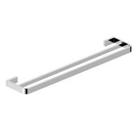 Scudo Delta Double Towel Rail - Chrome