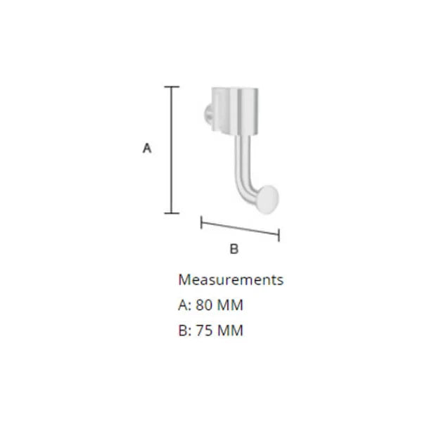 Smedbo Sideline Shower Panel Hook - Chrome