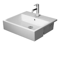 Duravit Vero Air Semi Recessed Basin, 550mm, No Tap Hole