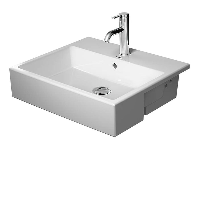 Duravit Vero Air Semi-recessed Basin, 550mm, No Tap Hole