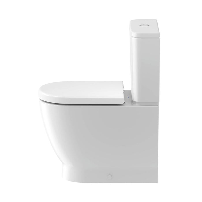Duravit D-Code Rimless Close Coupled Toilet with Cistern and Soft Close Seat
