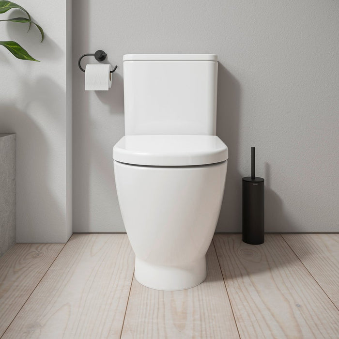 Duravit D-Code Rimless Close Coupled Toilet with Cistern and Soft Close Seat