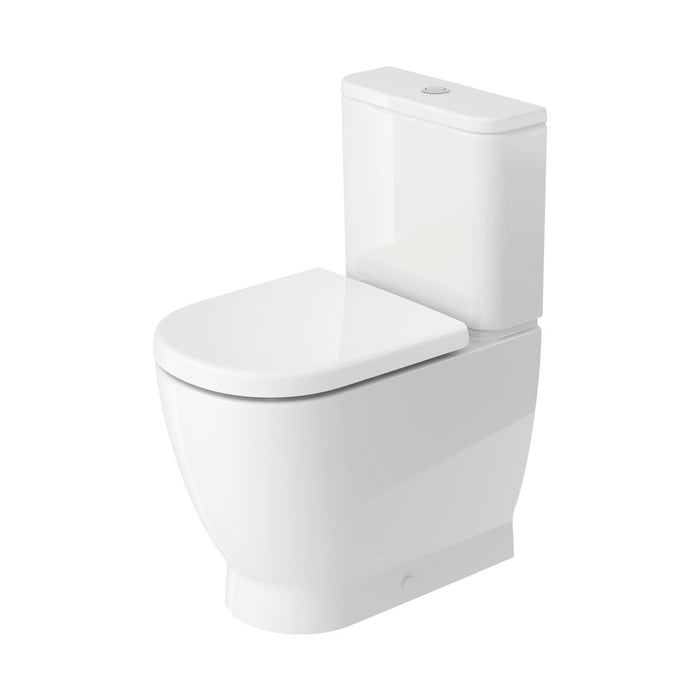 Duravit D-Code Rimless Close Coupled Toilet with Cistern and Soft Close Seat