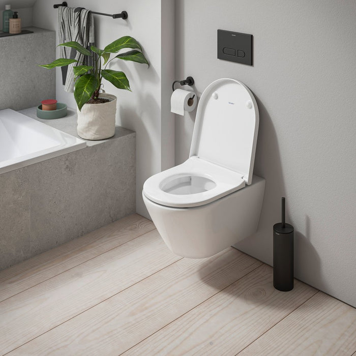 Duravit D-Code Rimless Wall Hung Toilet with Soft Close Seat