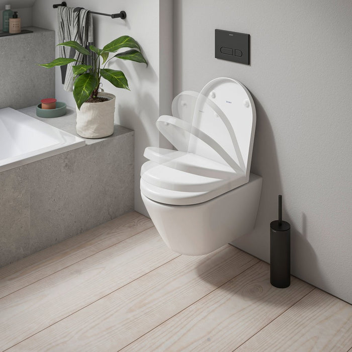 Duravit D-Code Rimless Wall Hung Toilet with Soft Close Seat