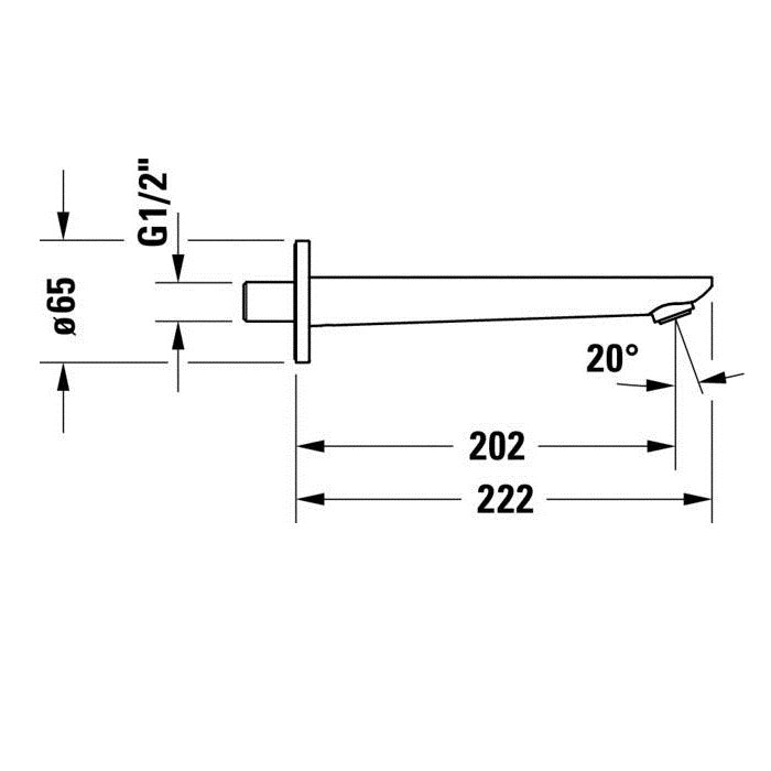 Duravit Wave Bath Spout