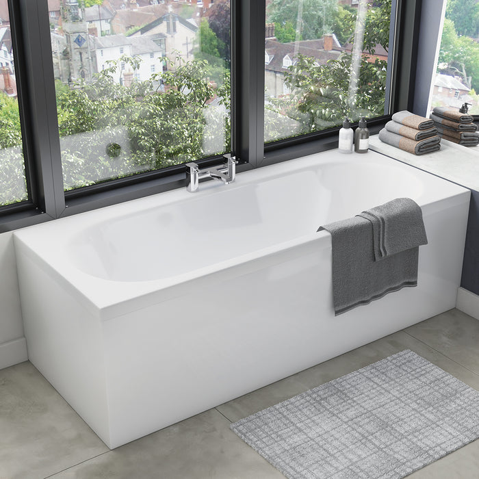 Scudo Waterguard Waterproof Front Bath Panel - Gloss White