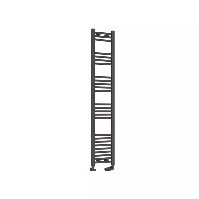 Eastbrook Wendover Vertical Straight Heated Towel Rail - Matt Anthracite