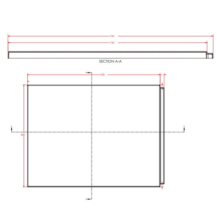 Eastbrook Beauforte Reinforced Bath End Panel - White