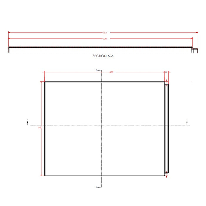 Eastbrook Beauforte Reinforced Bath End Panel - White